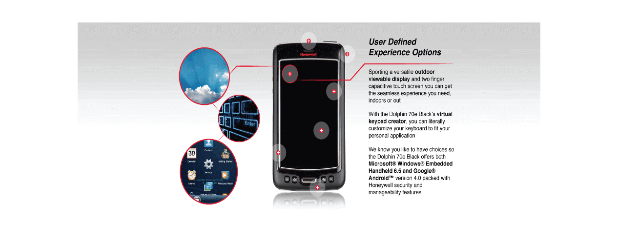 HONEYWELL TERMINALE MOBILE COMPUTER PISTOLE DI CODICI A BARRE 